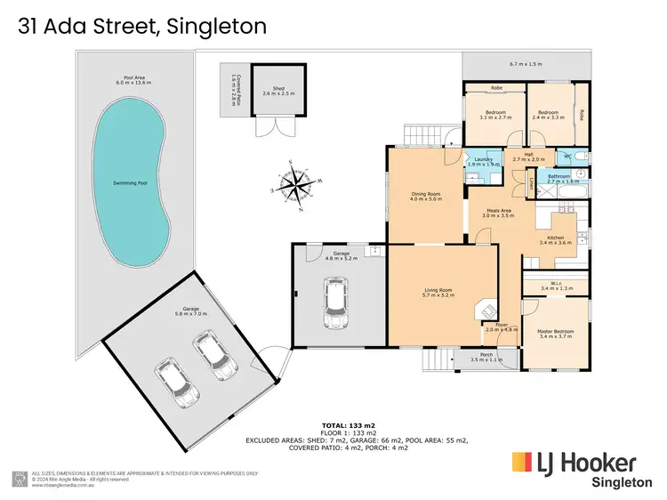 Floorplan of Homely house listing, 31 Ada Street, Singleton NSW 2330