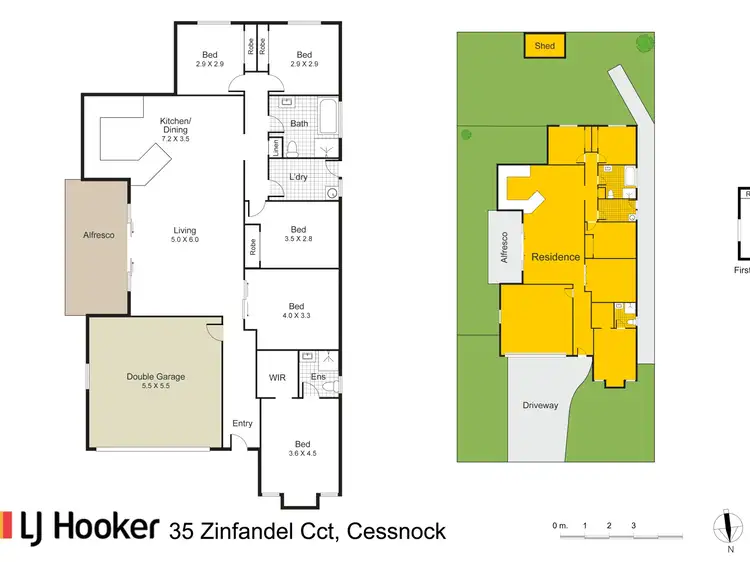Floorplan of Homely house listing, 35 Zinfandel Circuit, Cessnock NSW 2325