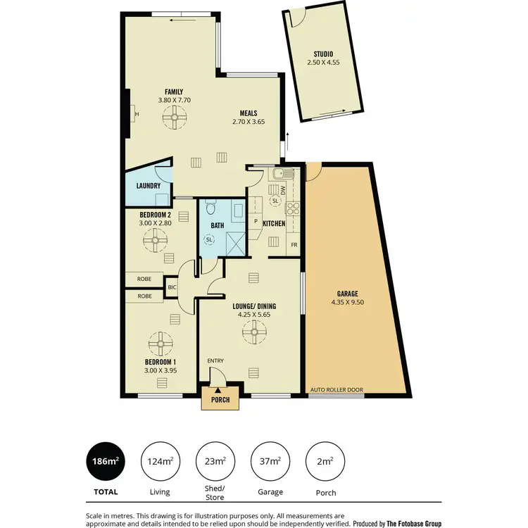 Floorplan of Homely unit listing, 1/1 Edward Road, Ridgehaven SA 5097