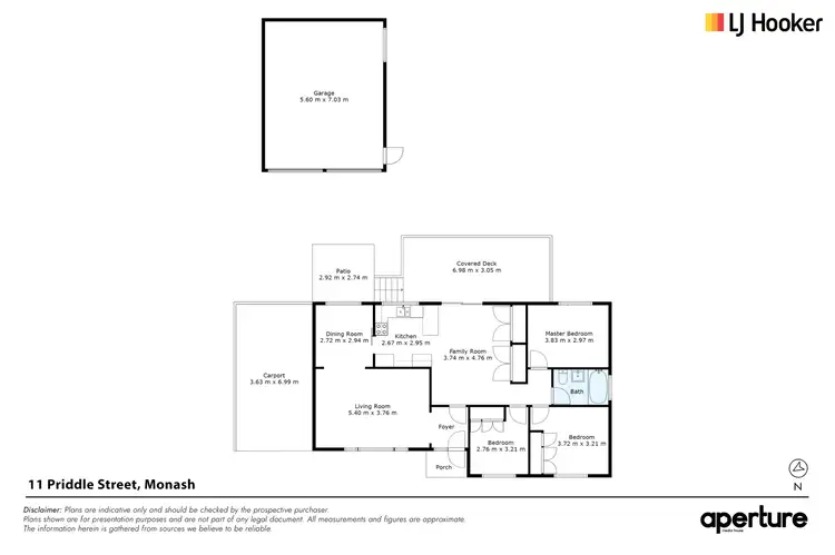 Floorplan of Homely house listing, 11 Priddle Street, Monash ACT 2904