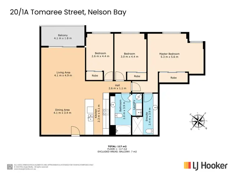 Floorplan of Homely apartment listing, 20/1a Tomaree Street, Nelson Bay NSW 2315