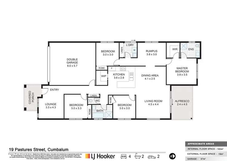 Floorplan of Homely house listing, 19 Pastures Street, Cumbalum NSW 2478