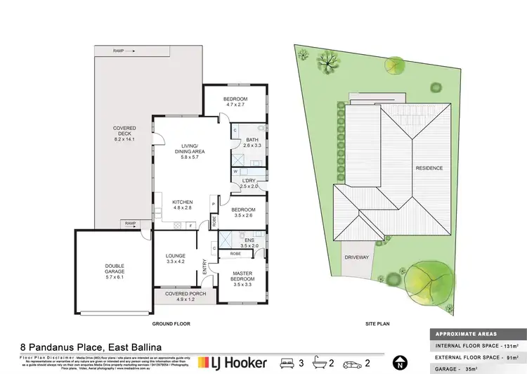 Floorplan of Homely house listing, 8 Pandanus Place, East Ballina NSW 2478