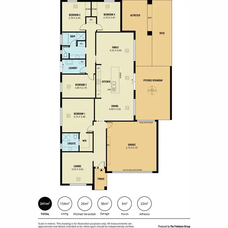 Floorplan of Homely house listing, 43 Olympic Way, Munno Para West SA 5115