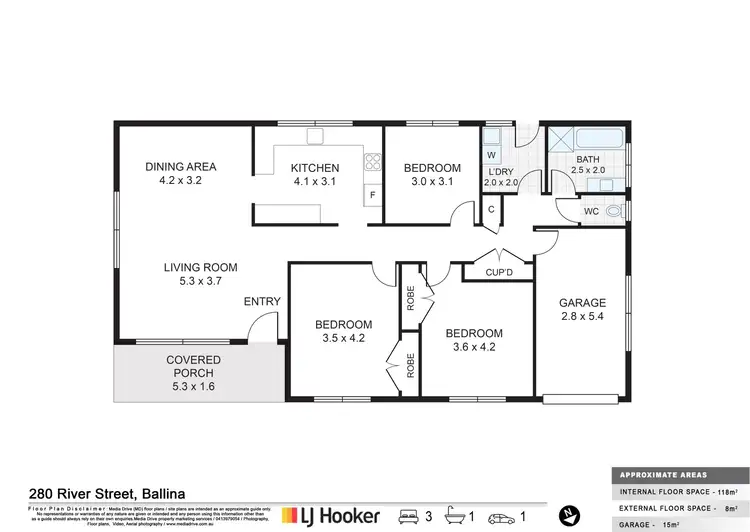 Floorplan of Homely house listing, 280 River Street, Ballina NSW 2478