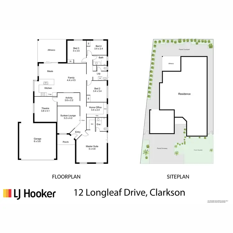 Floorplan of Homely house listing, 12 Longleaf Drive, Clarkson WA 6030
