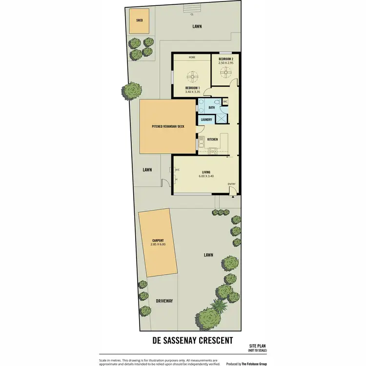 Floorplan of Homely unit listing, 50 De Sassenay Crescent, Modbury Heights SA 5092