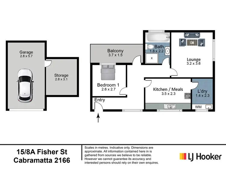 Floorplan of Homely unit listing, 15/8A Fisher Street, Cabramatta NSW 2166