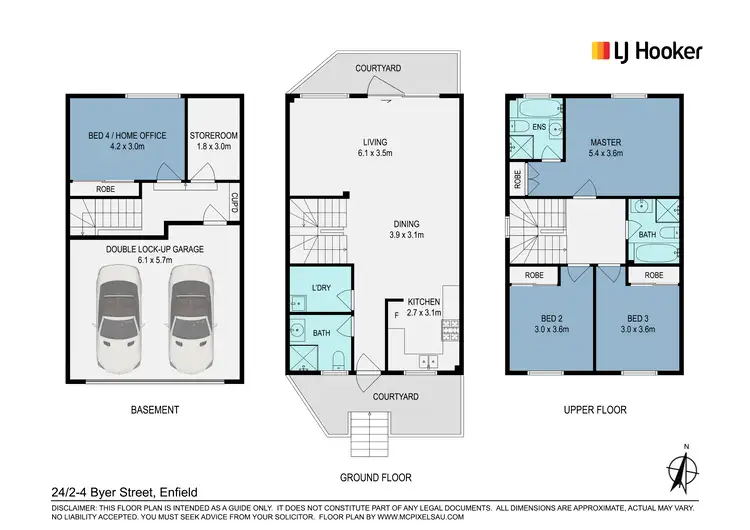 Floorplan of Homely townhouse listing, 24/2-4 Byer Street, Enfield NSW 2136
