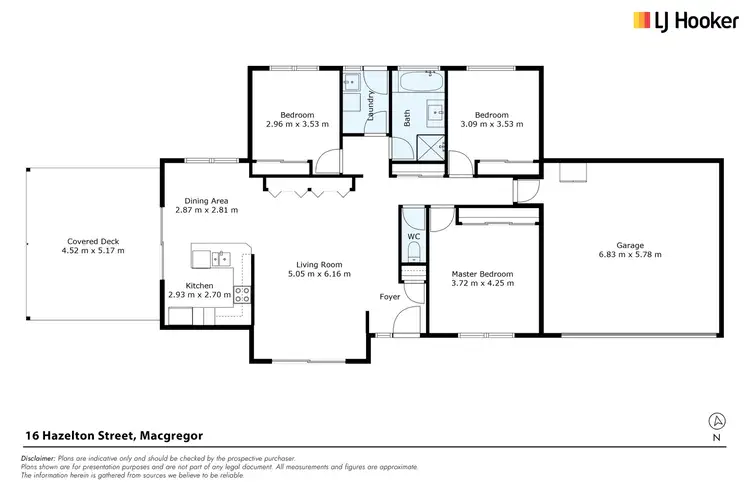 Floorplan of Homely house listing, 16 Hazelton Street, Macgregor ACT 2615