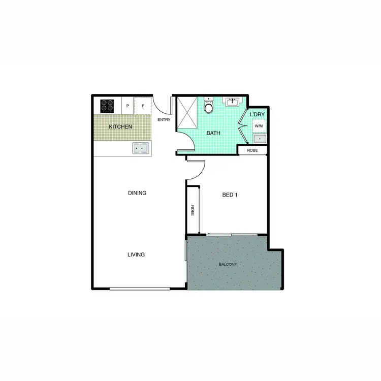 Floorplan of Homely unit listing, 205/24 Philip Hodgins Street, Wright ACT 2611
