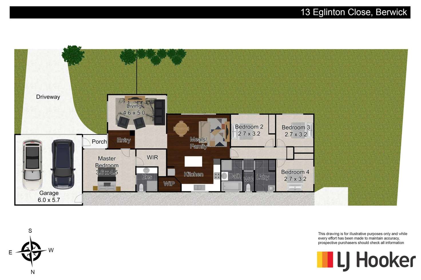 Floorplan of Homely house listing, 13 Eglinton Close, Berwick VIC 3806