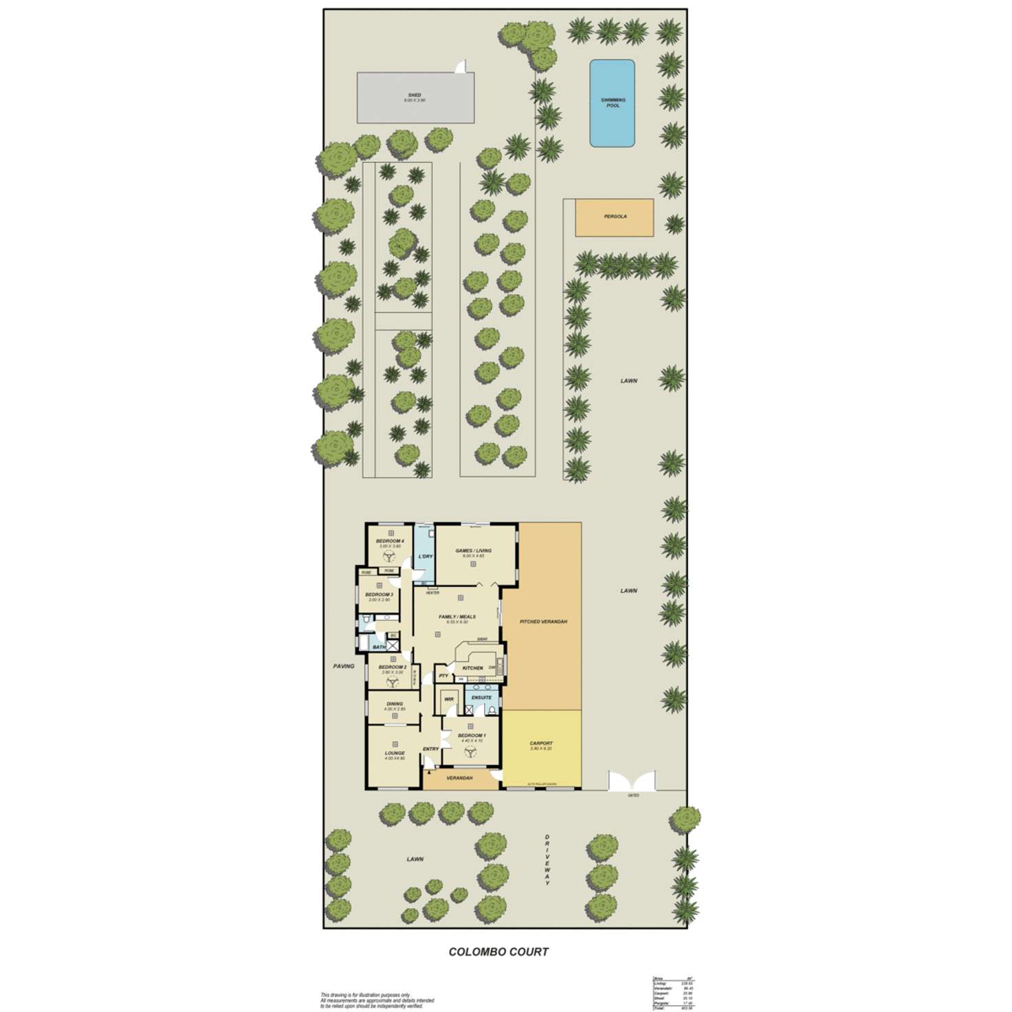 Floorplan of Homely house listing, 5 Colombo Court, Angle Vale SA 5117