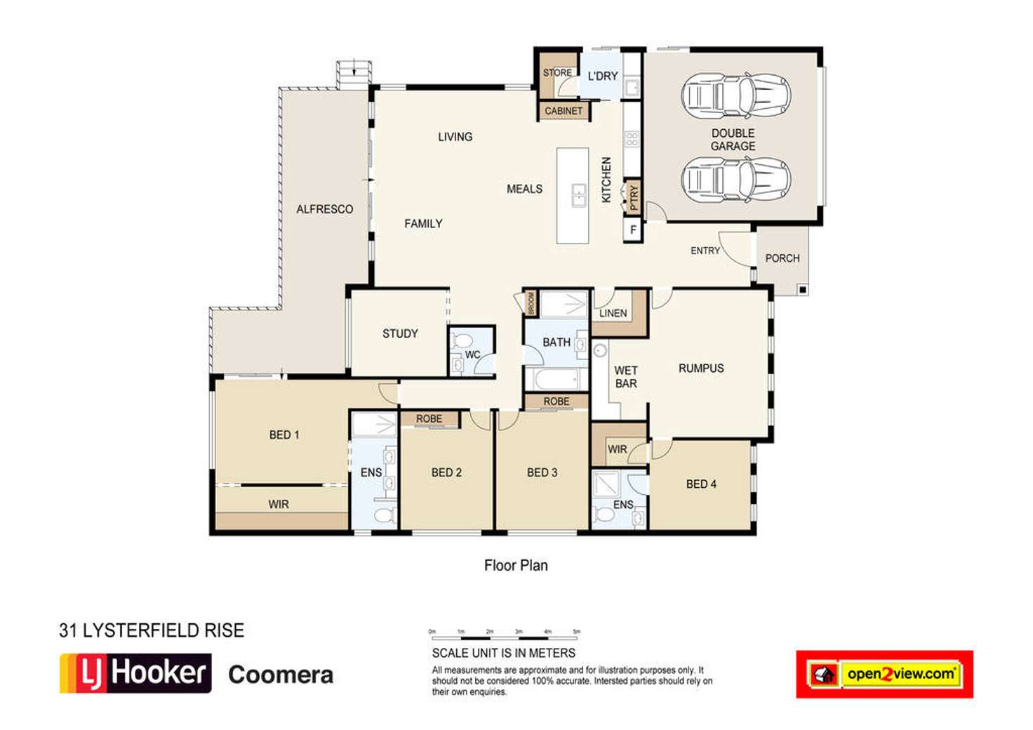 Floorplan of Homely house listing, 31 Lysterfield Rise, Upper Coomera QLD 4209