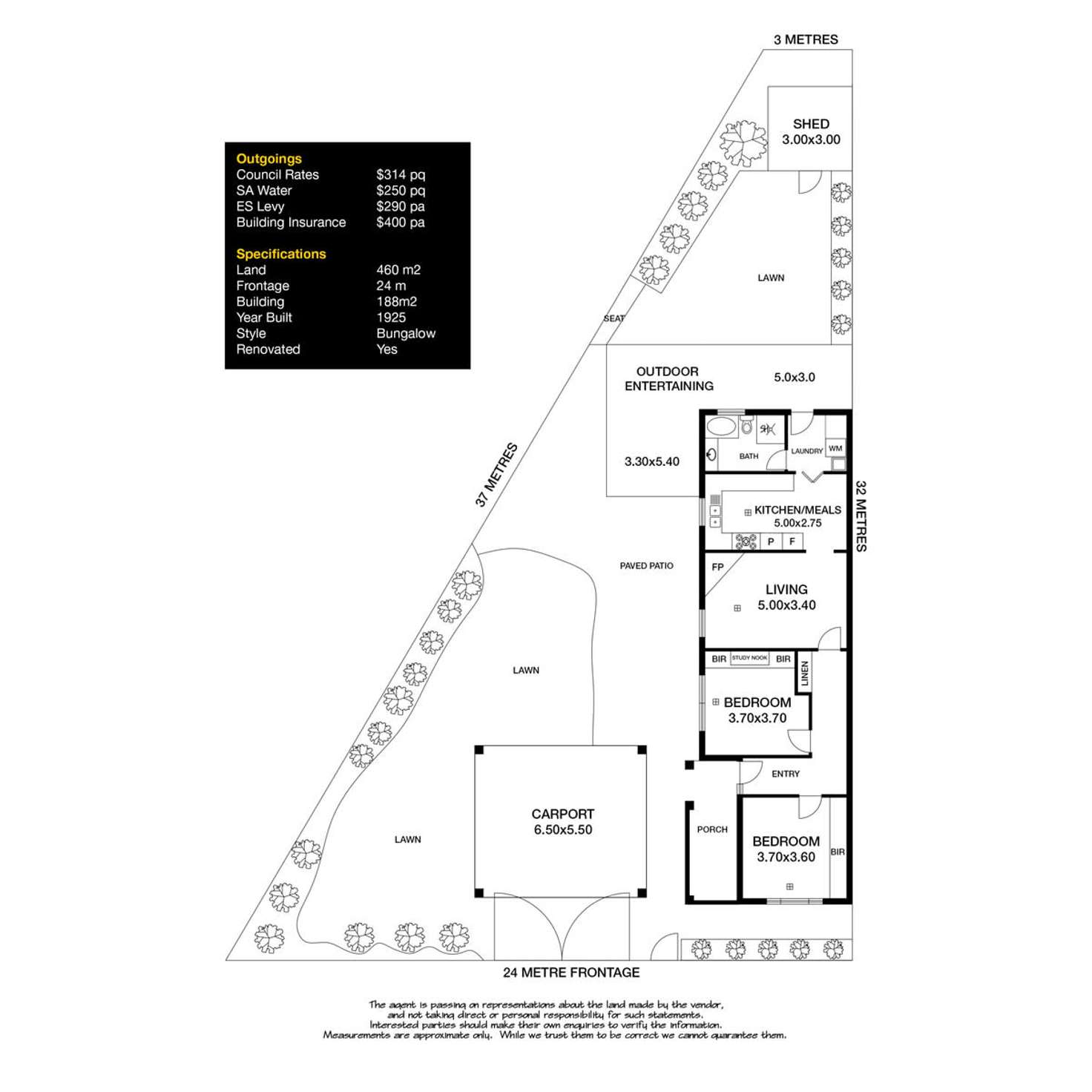 Floorplan of Homely house listing, 8 Abbotsbury Place, Evandale SA 5069