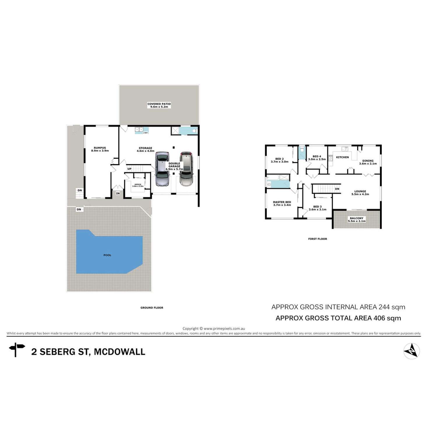 Floorplan of Homely house listing, 2 Seberg Street, Mcdowall QLD 4053