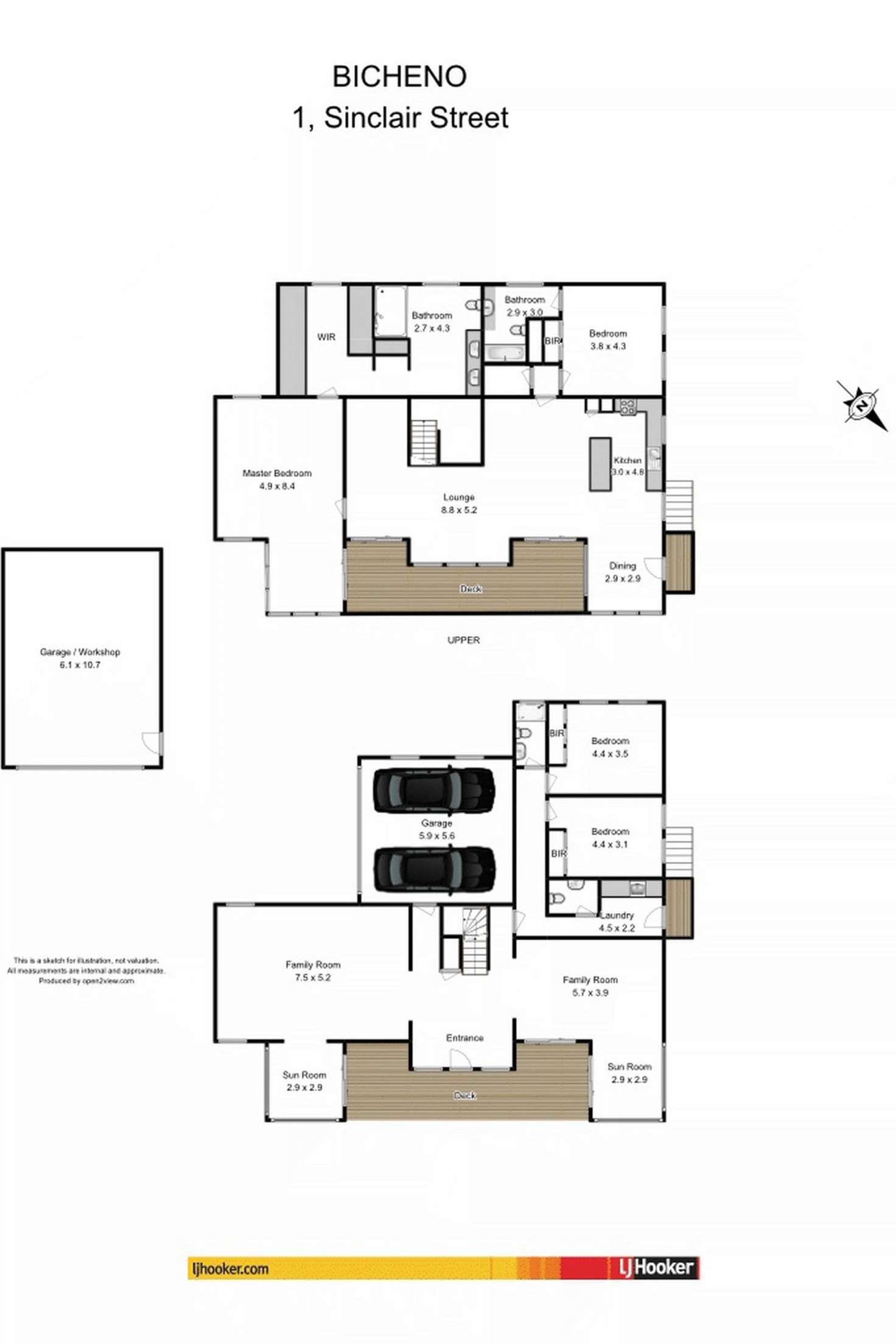 Floorplan of Homely house listing, 1 Sinclair Street, Bicheno TAS 7215