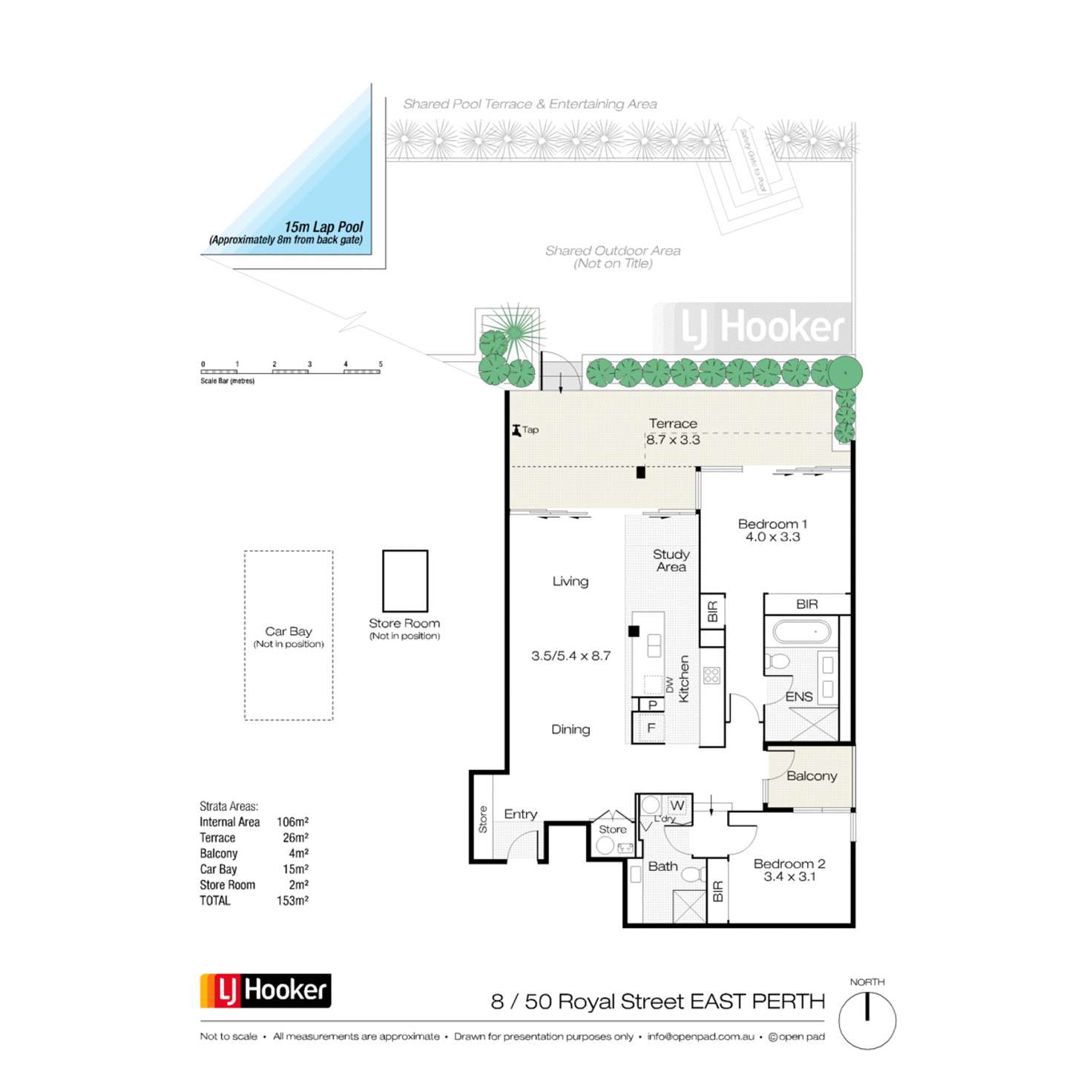 Floorplan of Homely apartment listing, 8/50 Royal Street, East Perth WA 6004