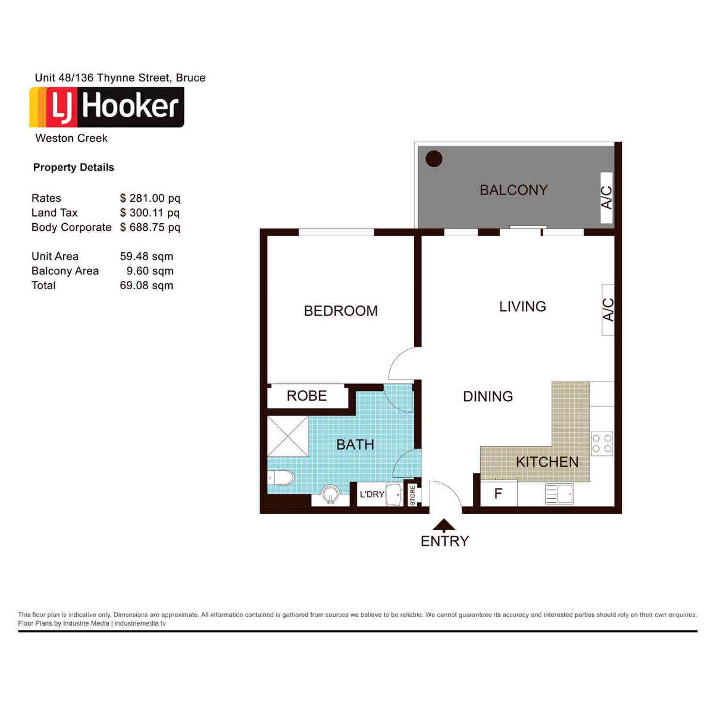 Floorplan of Homely apartment listing, 48/136 Thynne Street, Bruce ACT 2617