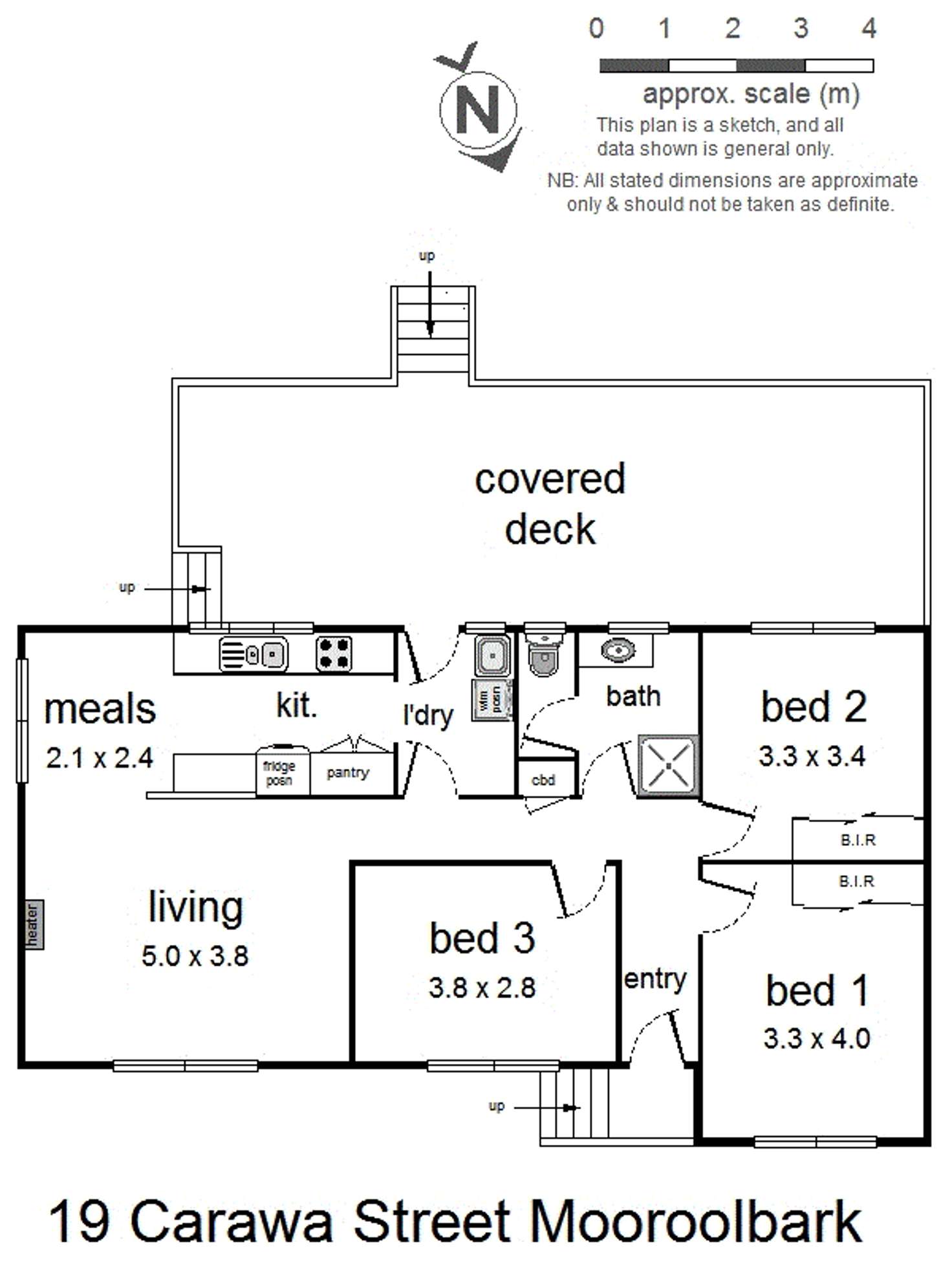 Floorplan of Homely house listing, 19 Carawa Street, Mooroolbark VIC 3138
