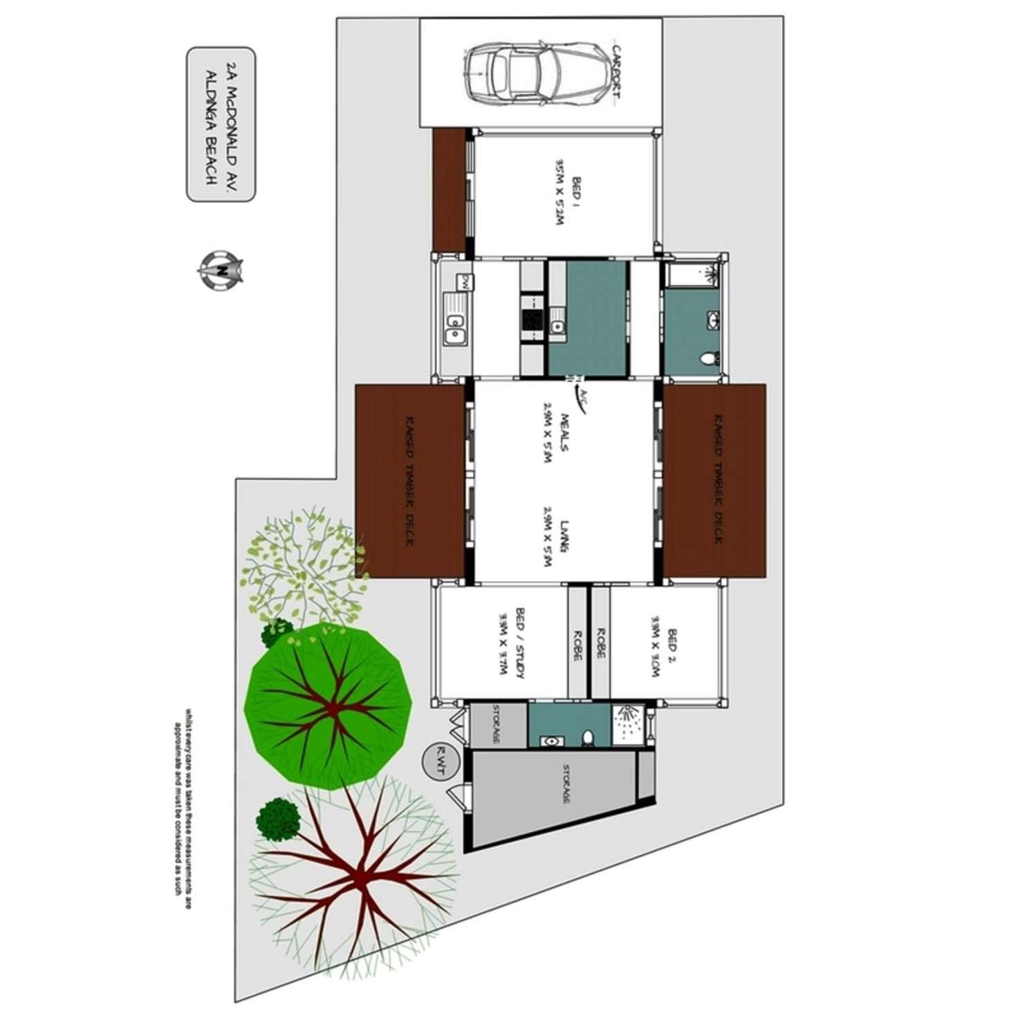 Floorplan of Homely house listing, 2A McDonald Avenue, Aldinga Beach SA 5173