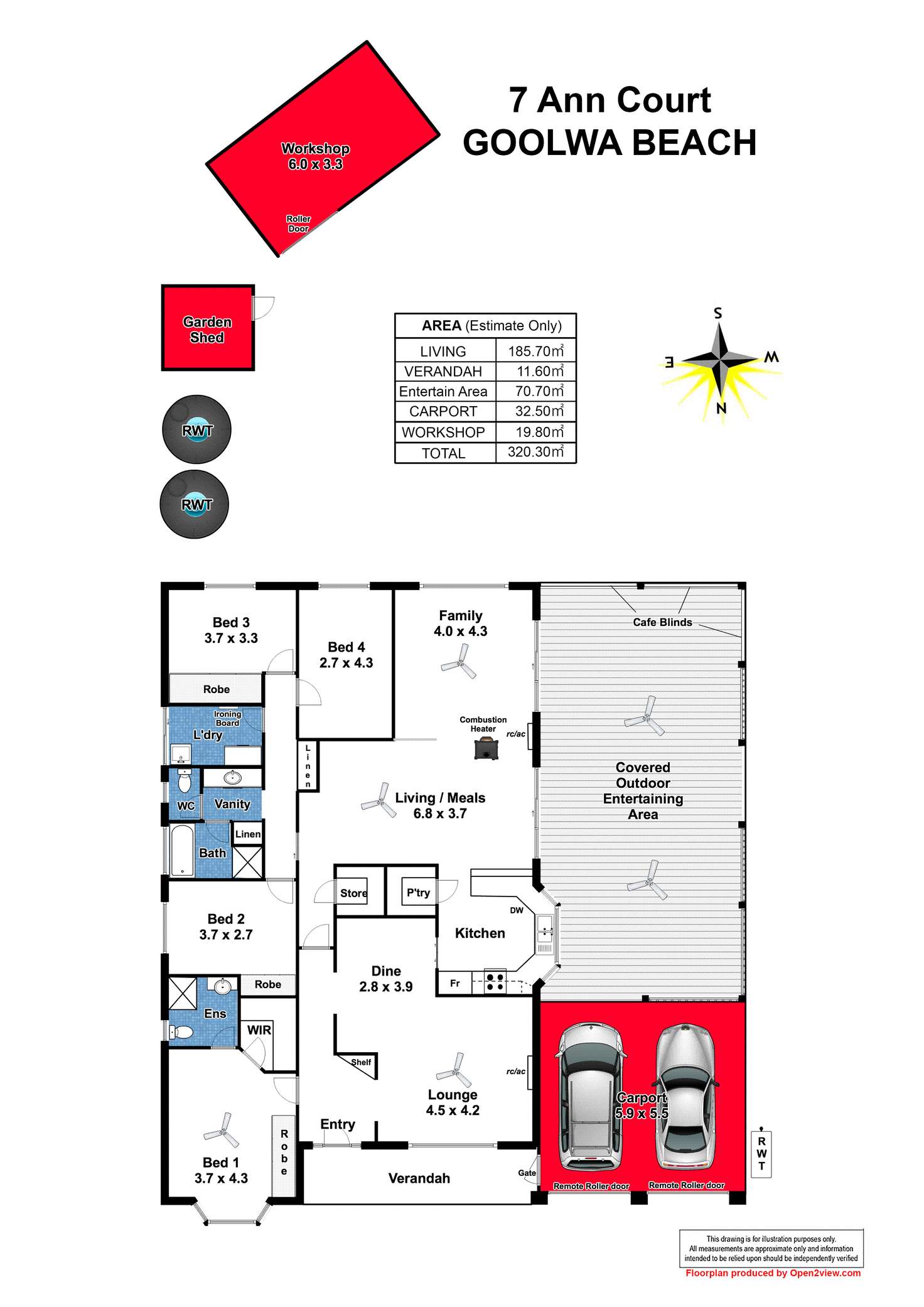 Floorplan of Homely house listing, 7 Ann Court, Goolwa Beach SA 5214