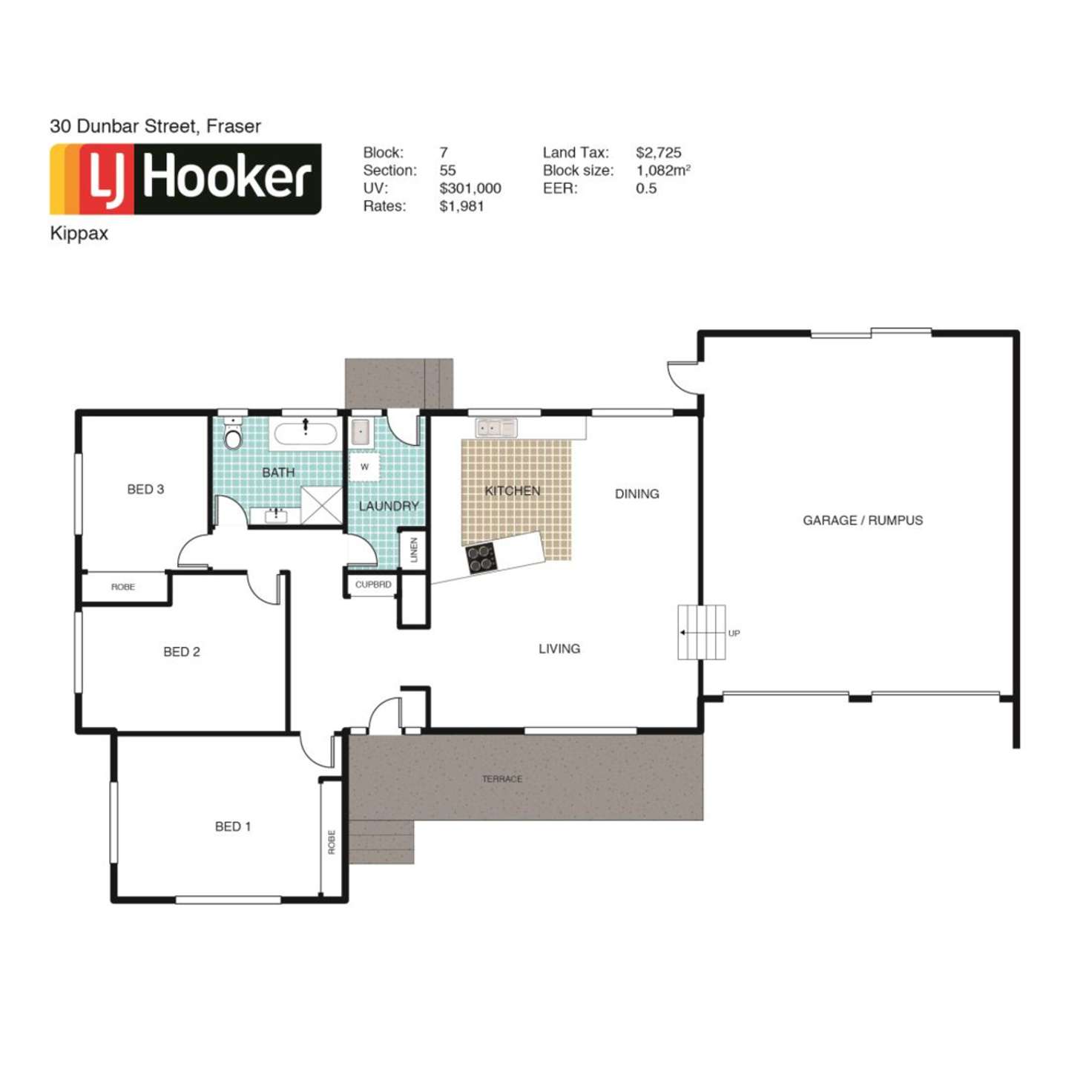 Floorplan of Homely house listing, 30 Dunbar Street, Fraser ACT 2615