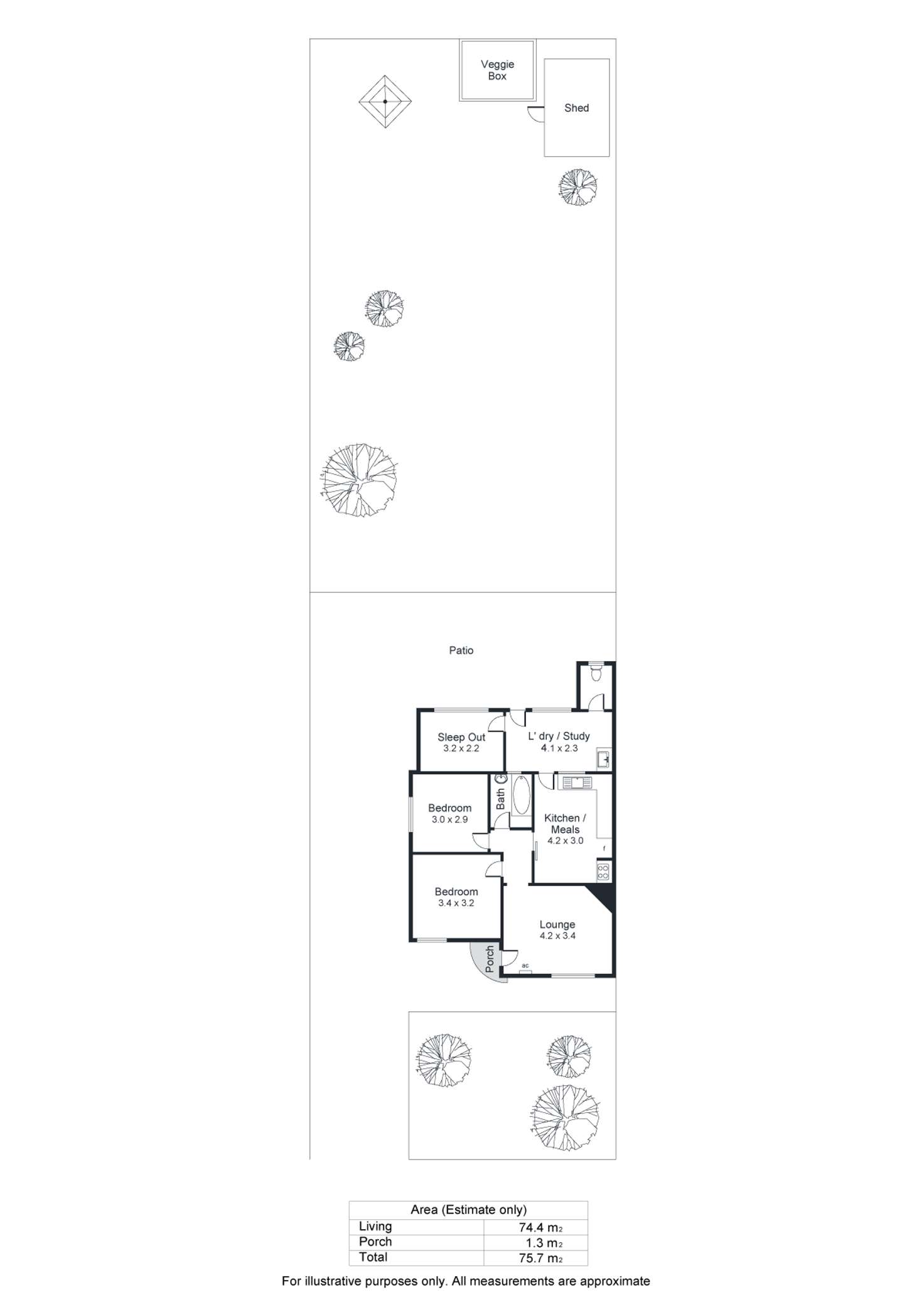 Floorplan of Homely house listing, 91 William Street, Beverley SA 5009