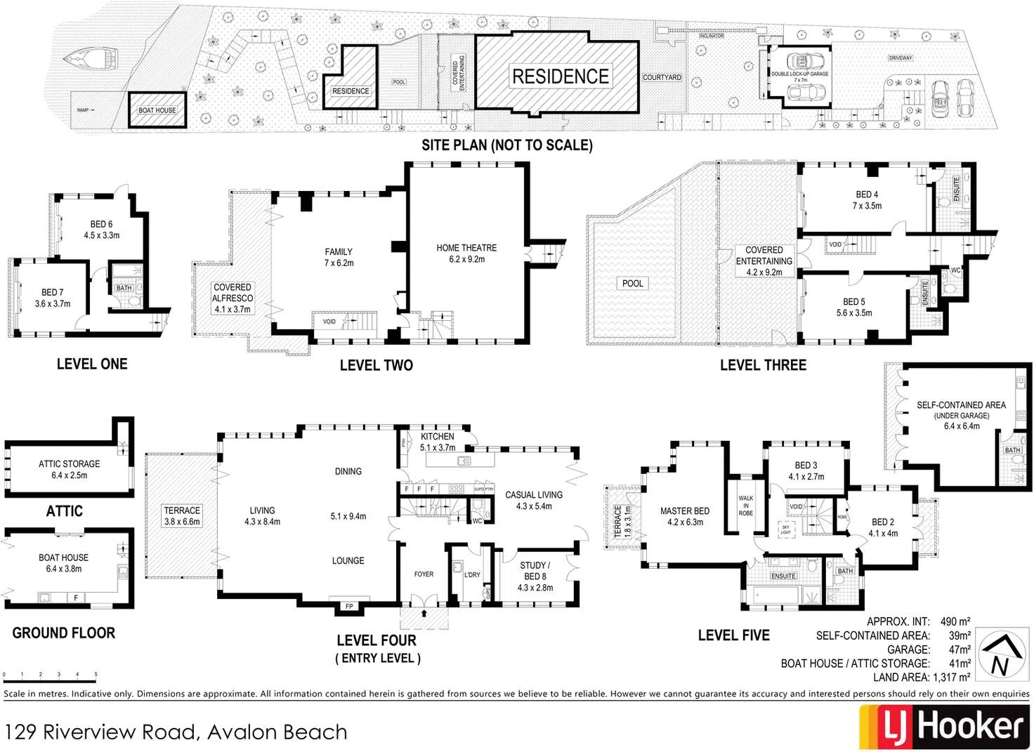 Floorplan of Homely house listing, 129 Riverview Road, Avalon Beach NSW 2107