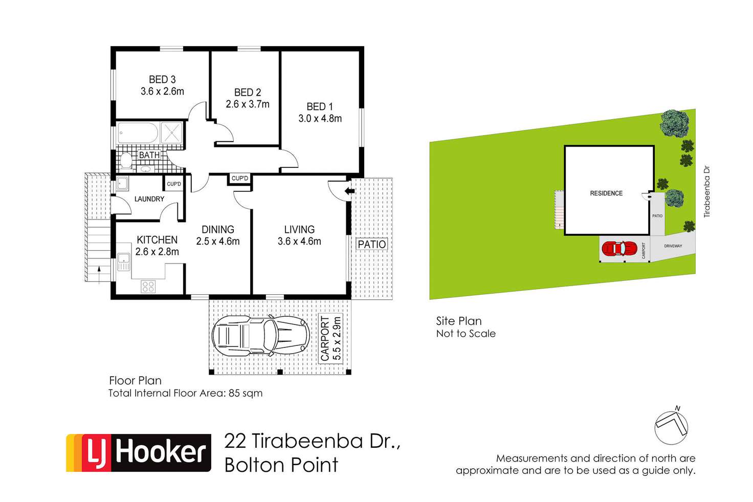 Floorplan of Homely house listing, 22 Tirabeenba Drive, Bolton Point NSW 2283
