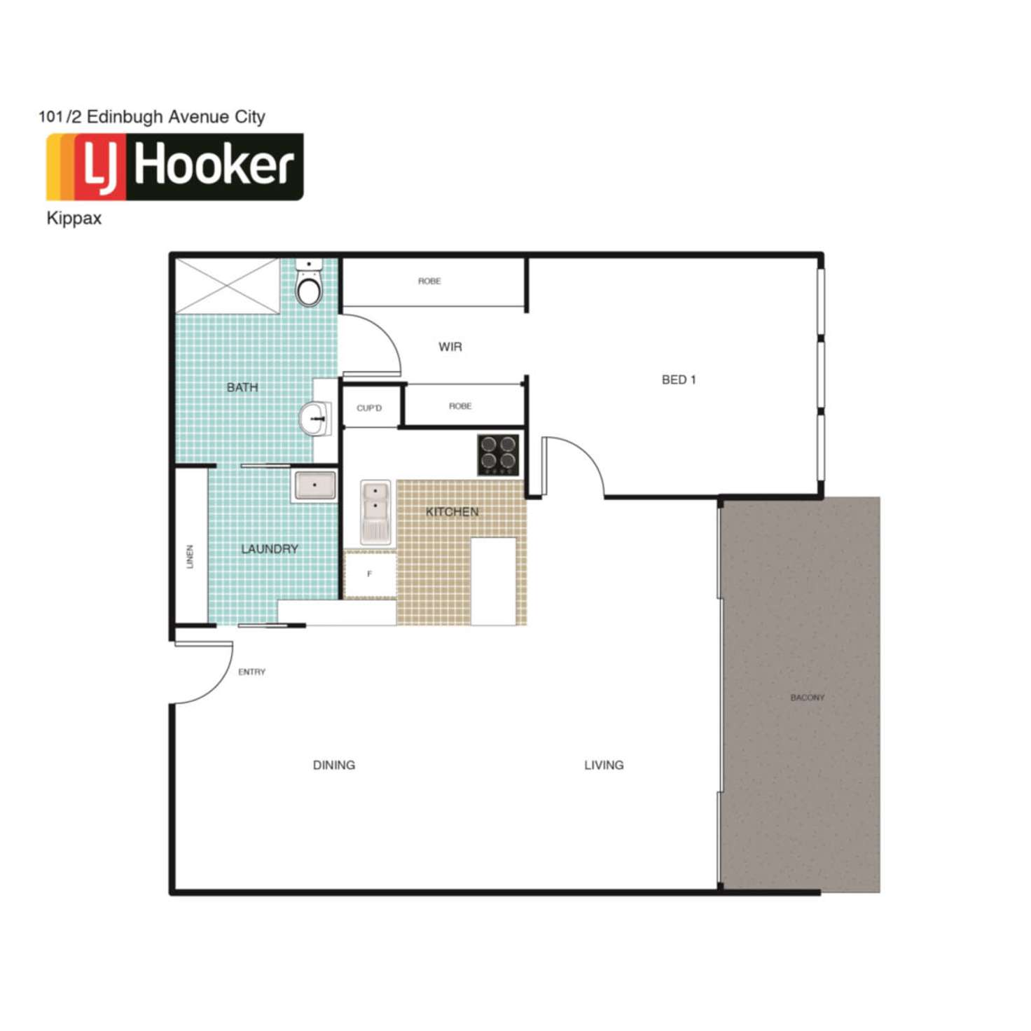 Floorplan of Homely apartment listing, 101/2 Edinburgh Avenue, City ACT 2601