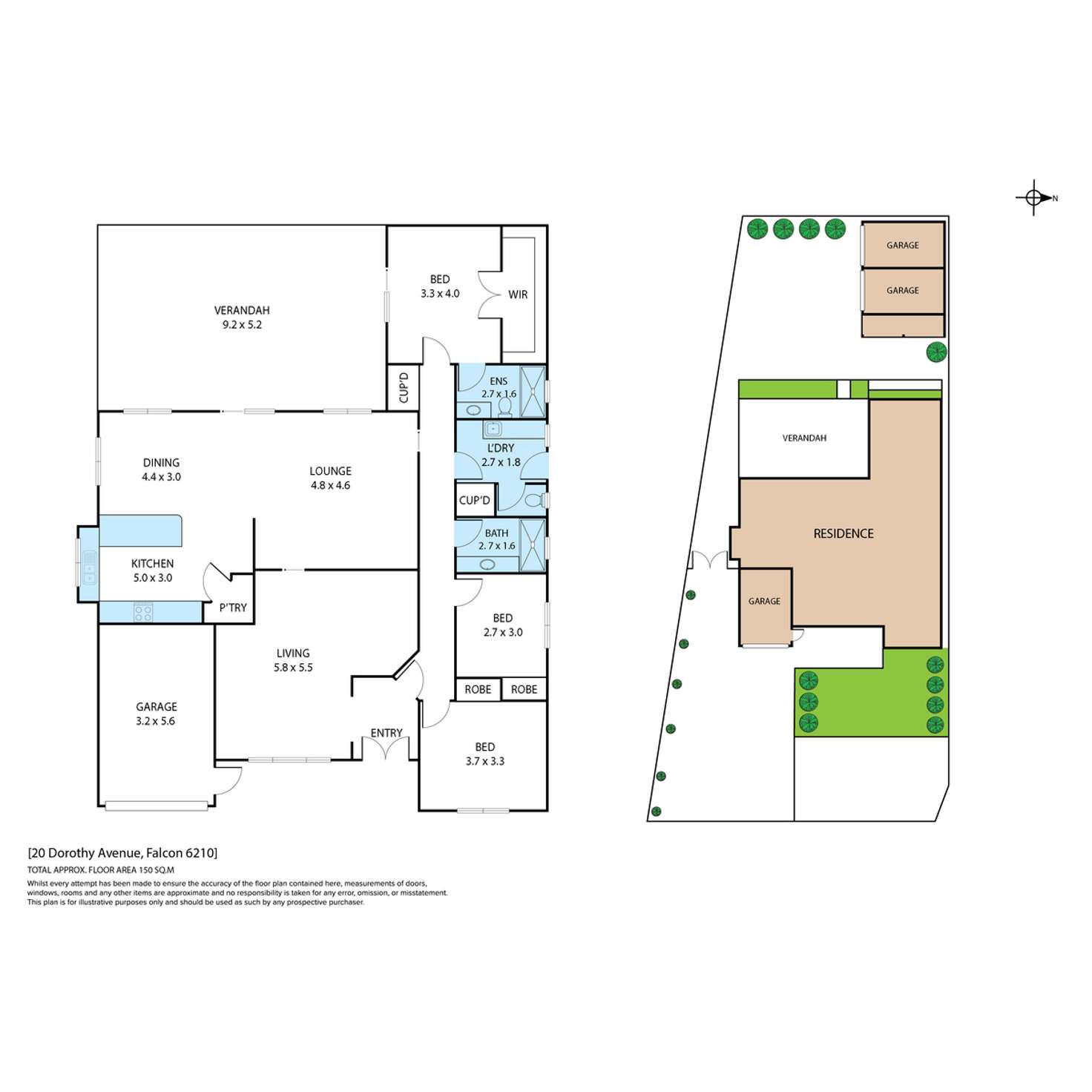 Floorplan of Homely house listing, 20 Dorothy Avenue, Falcon WA 6210