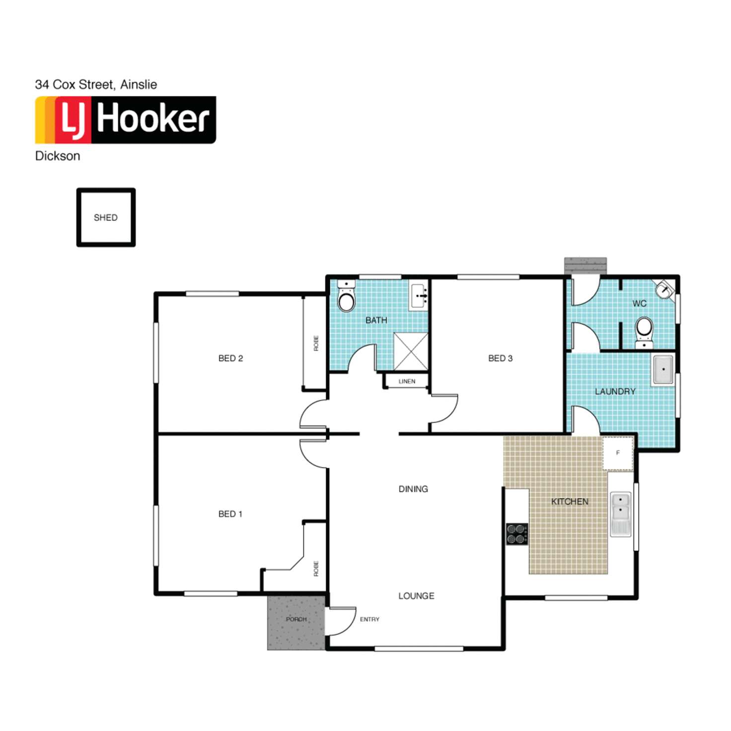 Floorplan of Homely house listing, 34 Cox Street, Ainslie ACT 2602