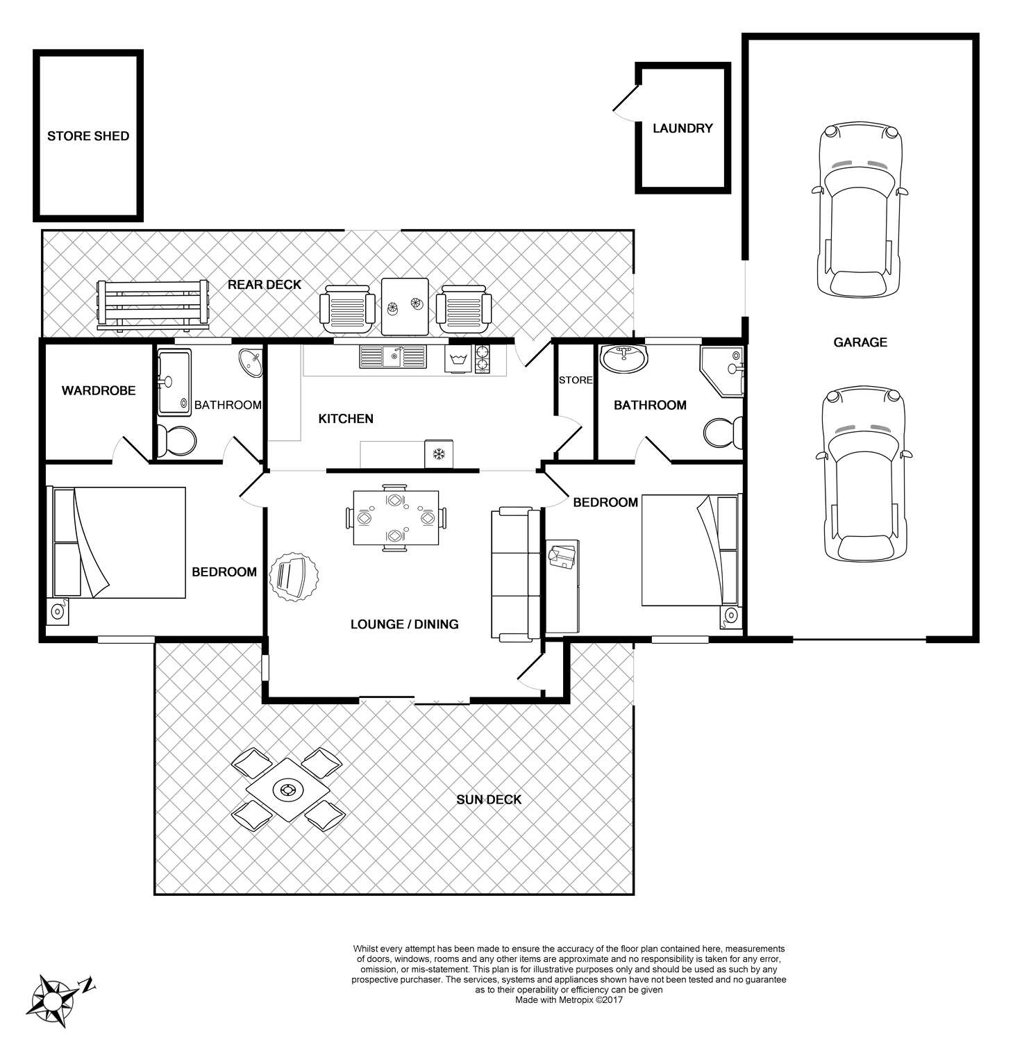 Floorplan of Homely unit listing, Unit 1/19 Anstey Terrace, Coobowie SA 5583