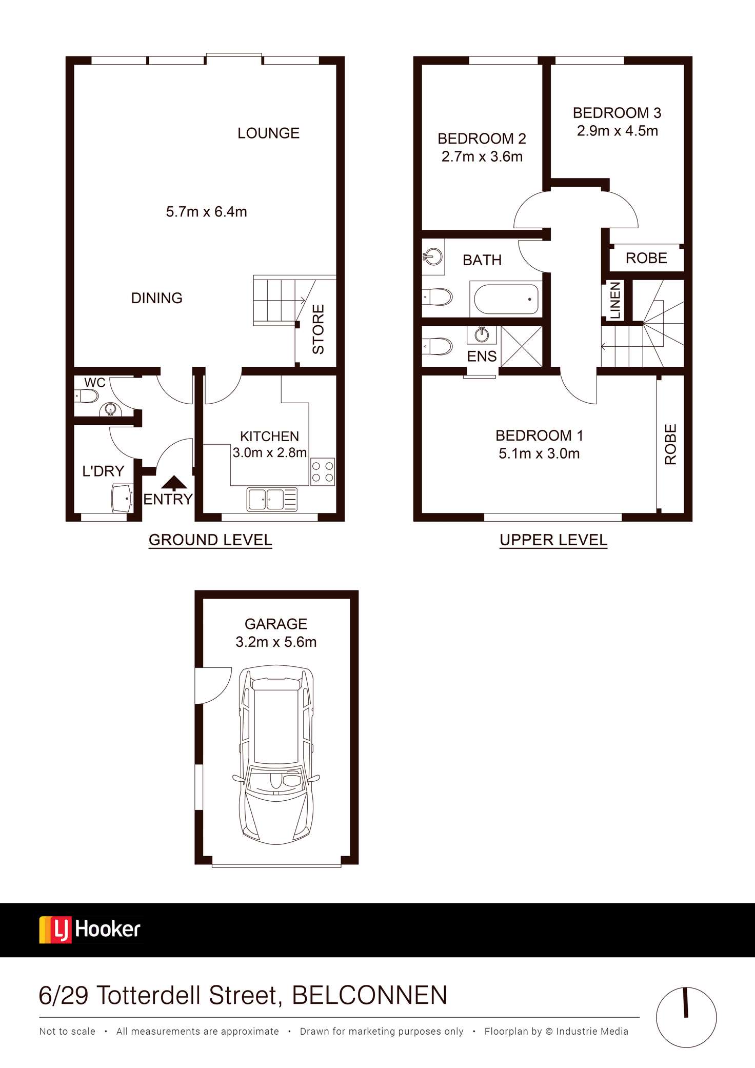 Floorplan of Homely townhouse listing, 6/29 Totterdell Street, Belconnen ACT 2617