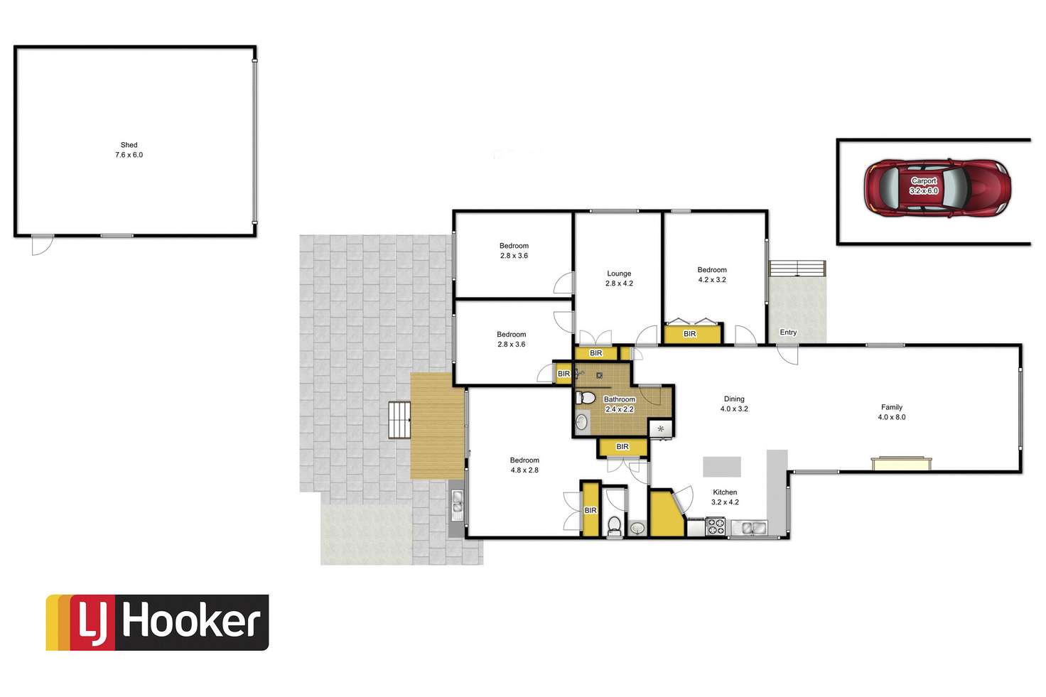 Floorplan of Homely house listing, 12 Rose Avenue, Traralgon VIC 3844