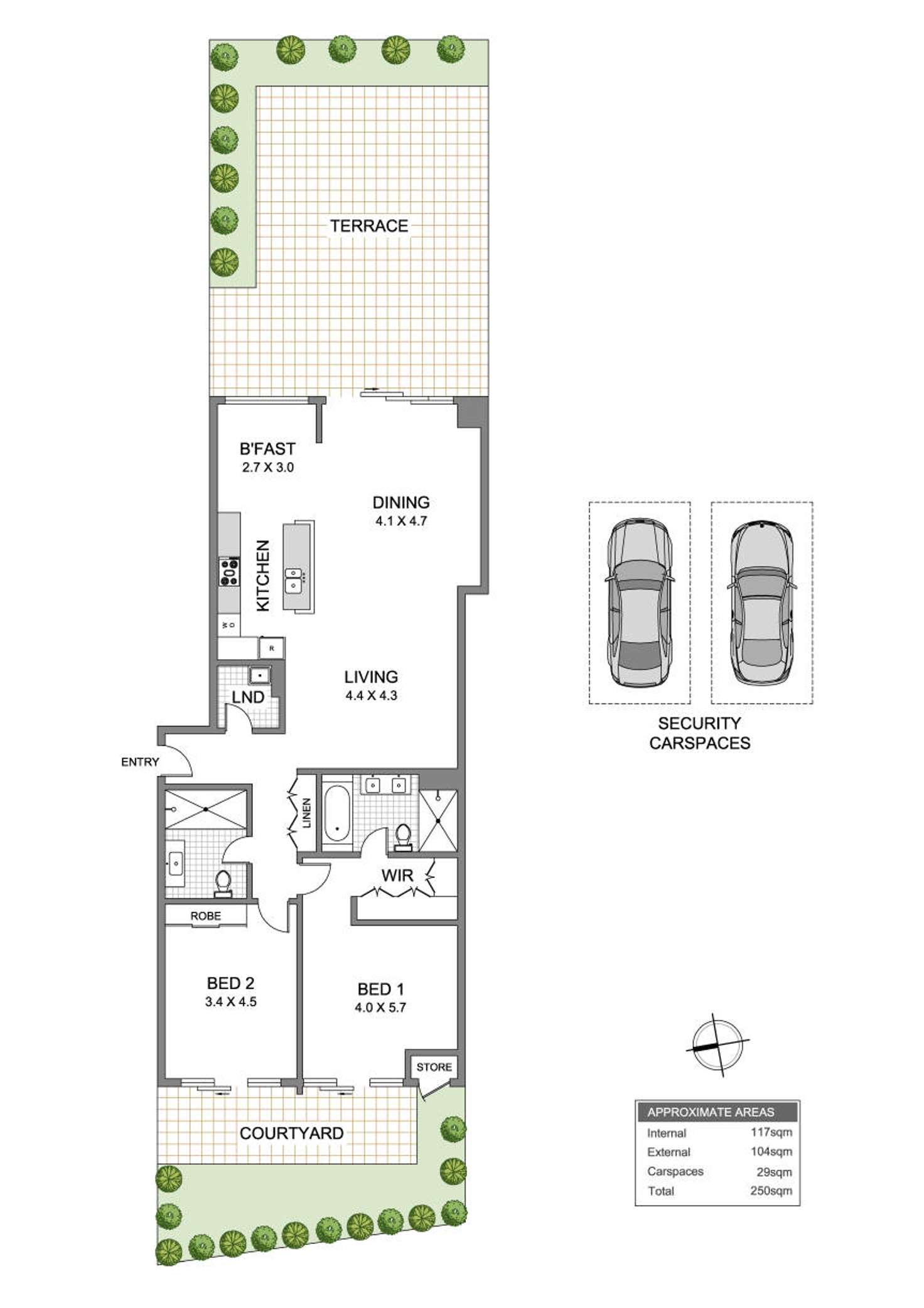 Floorplan of Homely apartment listing, 67/18 Edgewood Crescent, Cabarita NSW 2137