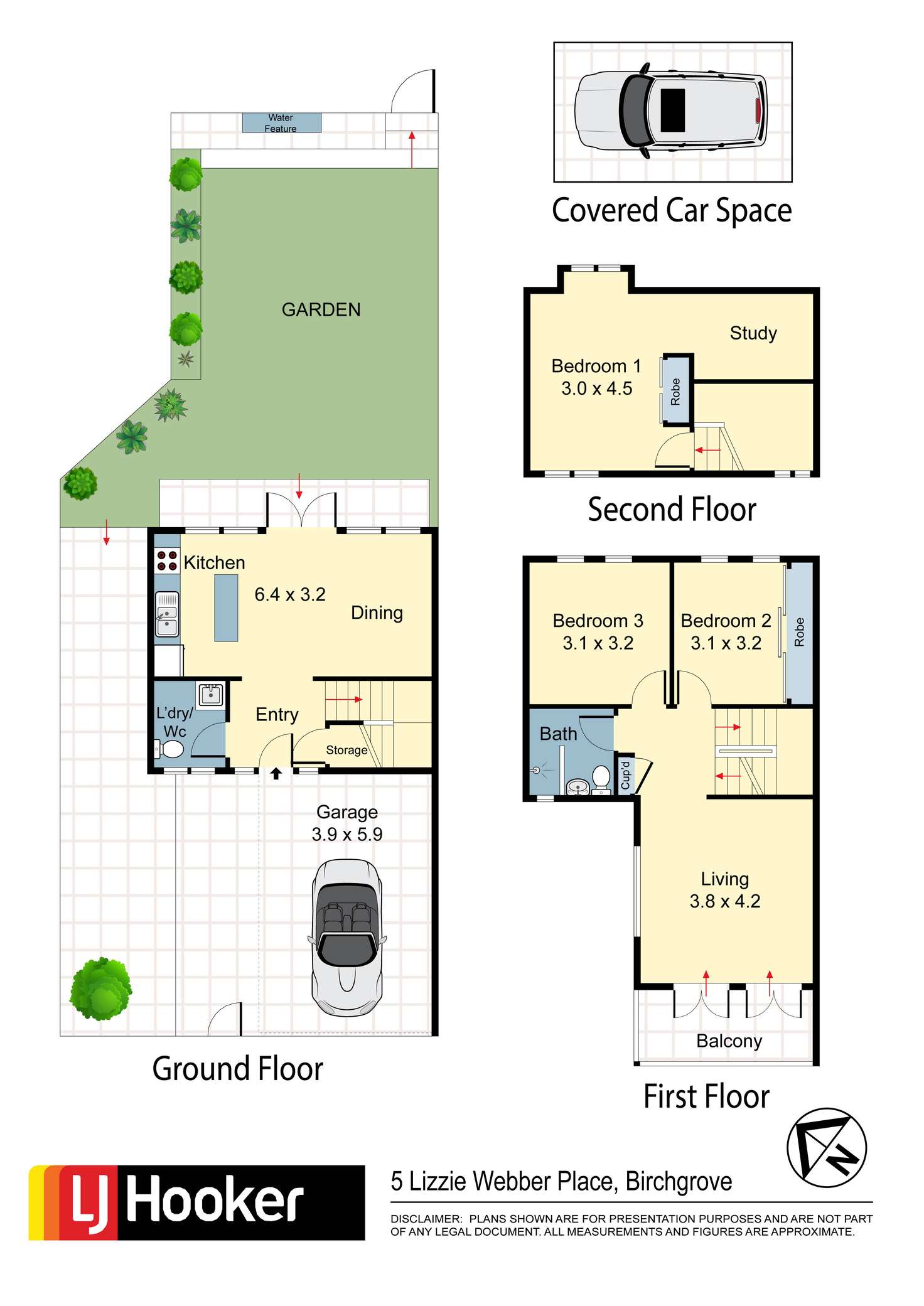 Floorplan of Homely townhouse listing, 5 Lizzie Webber Place, Birchgrove NSW 2041