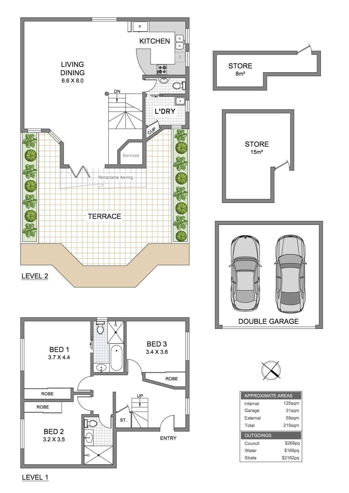 Floorplan of Homely apartment listing, 4/59 Walton Crescent, Abbotsford NSW 2046