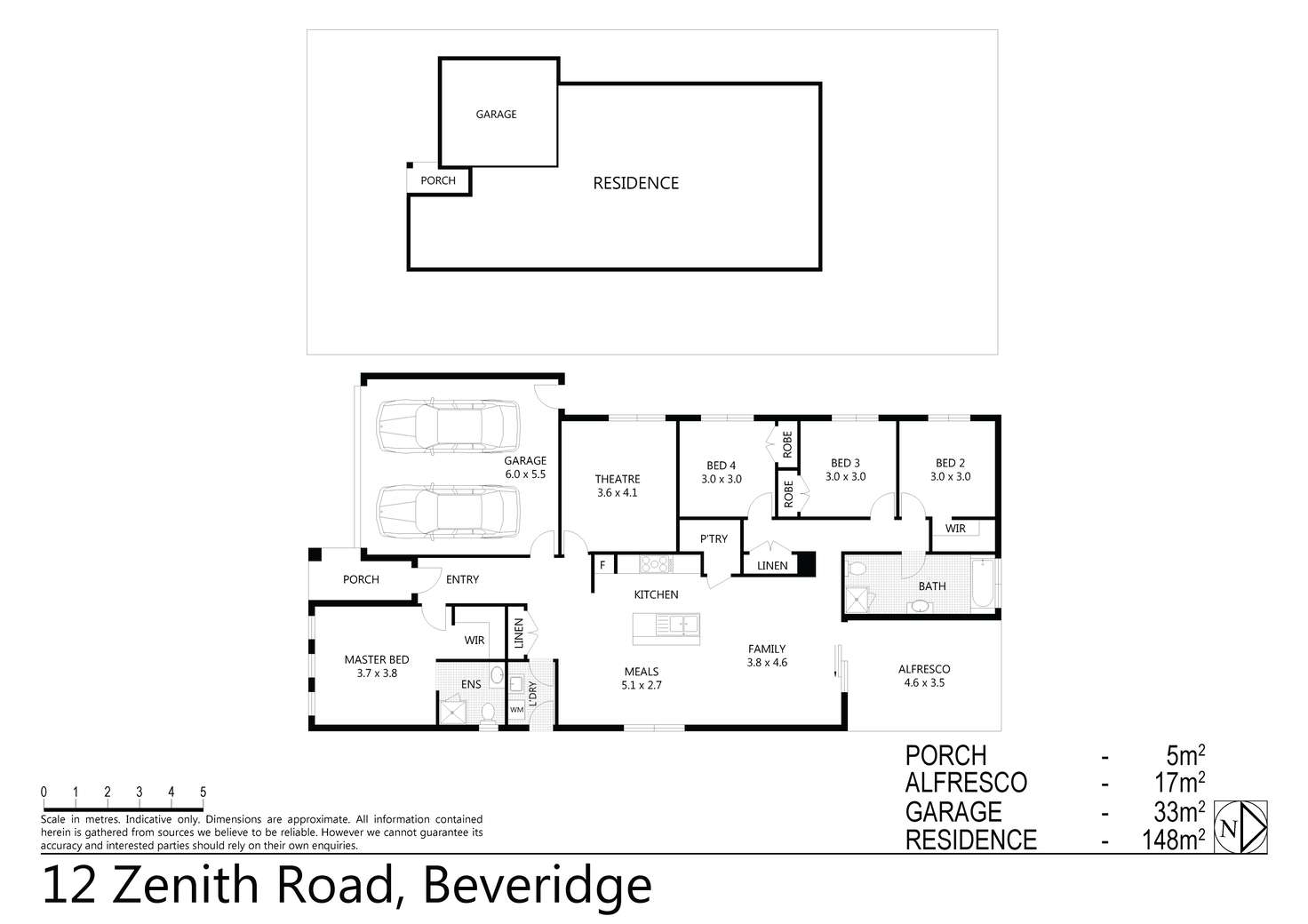 Floorplan of Homely house listing, 12 Zenith Road, Beveridge VIC 3753