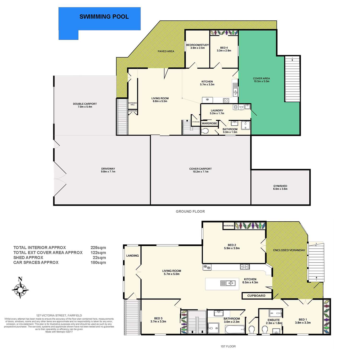 Floorplan of Homely house listing, 127 Victoria Street, Fairfield QLD 4103