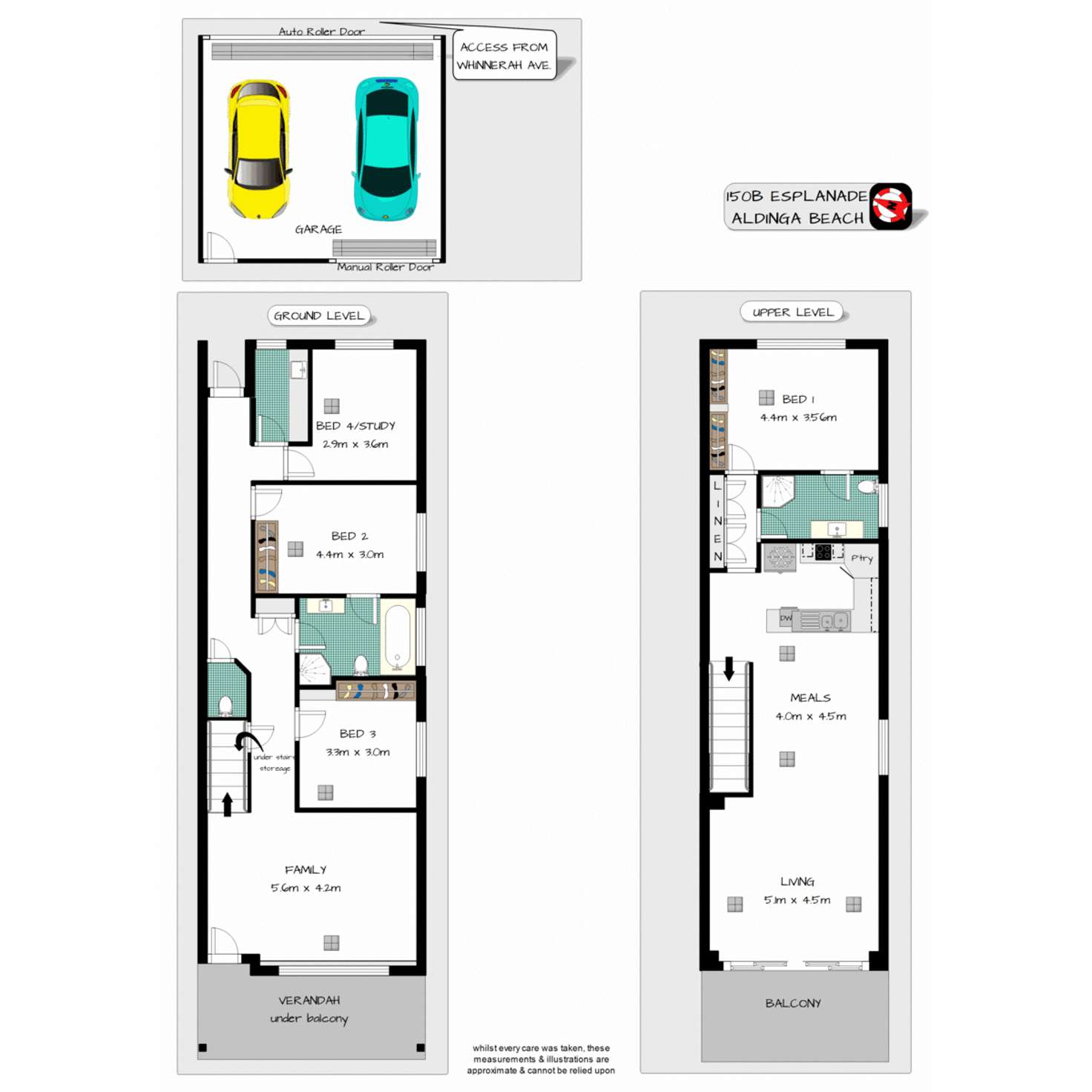 Floorplan of Homely townhouse listing, 150B Esplanade, Aldinga Beach SA 5173