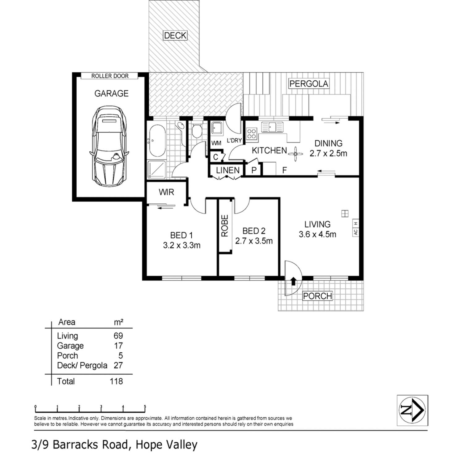 Floorplan of Homely house listing, 3/9 Barracks Road, Hope Valley SA 5090