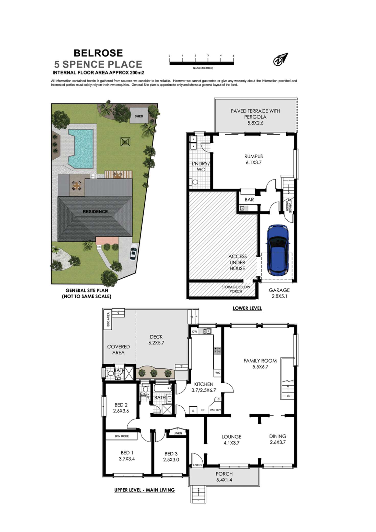 Floorplan of Homely house listing, 5 Spence Place, Belrose NSW 2085