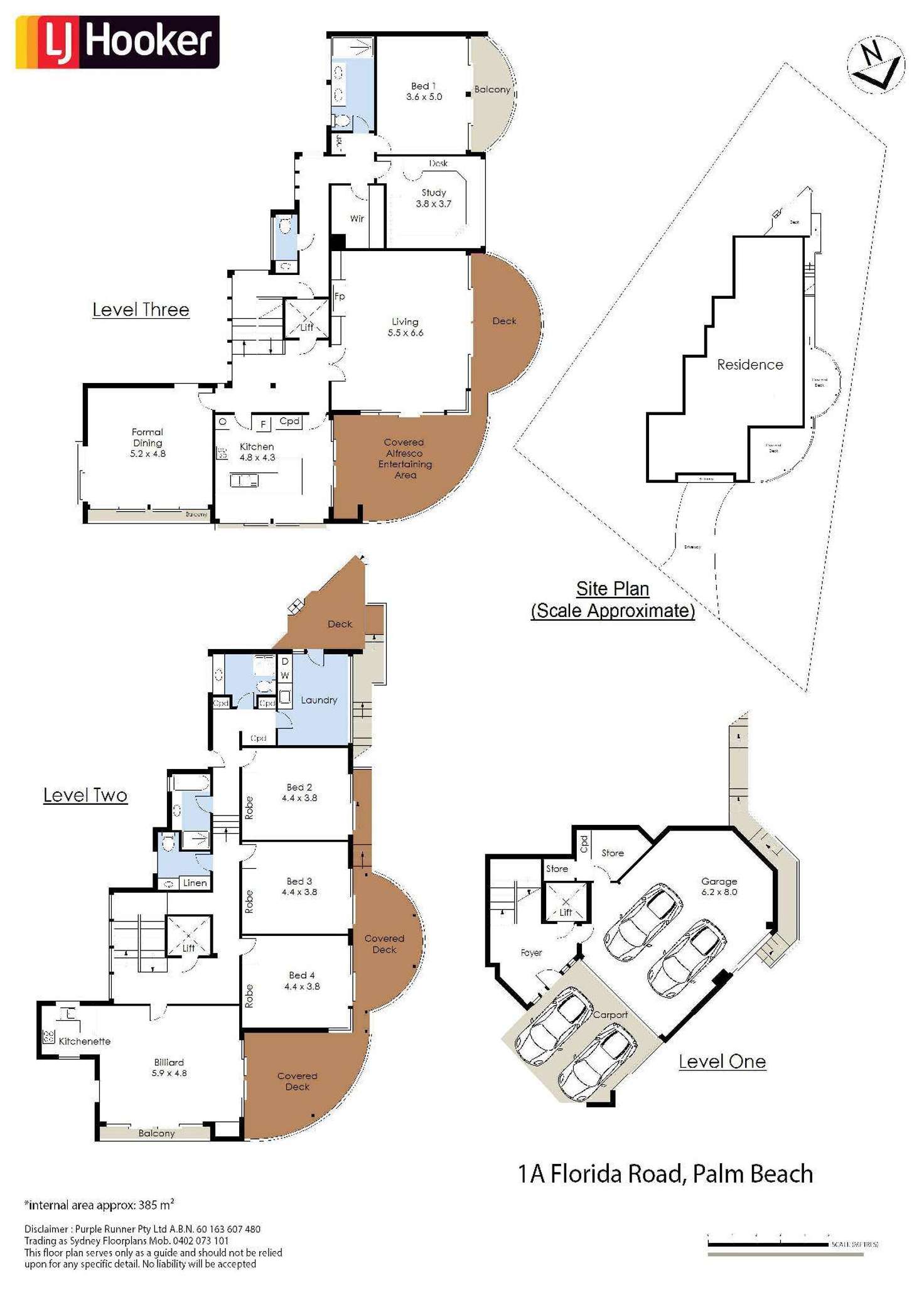 Floorplan of Homely house listing, 1a Florida Road, Palm Beach NSW 2108