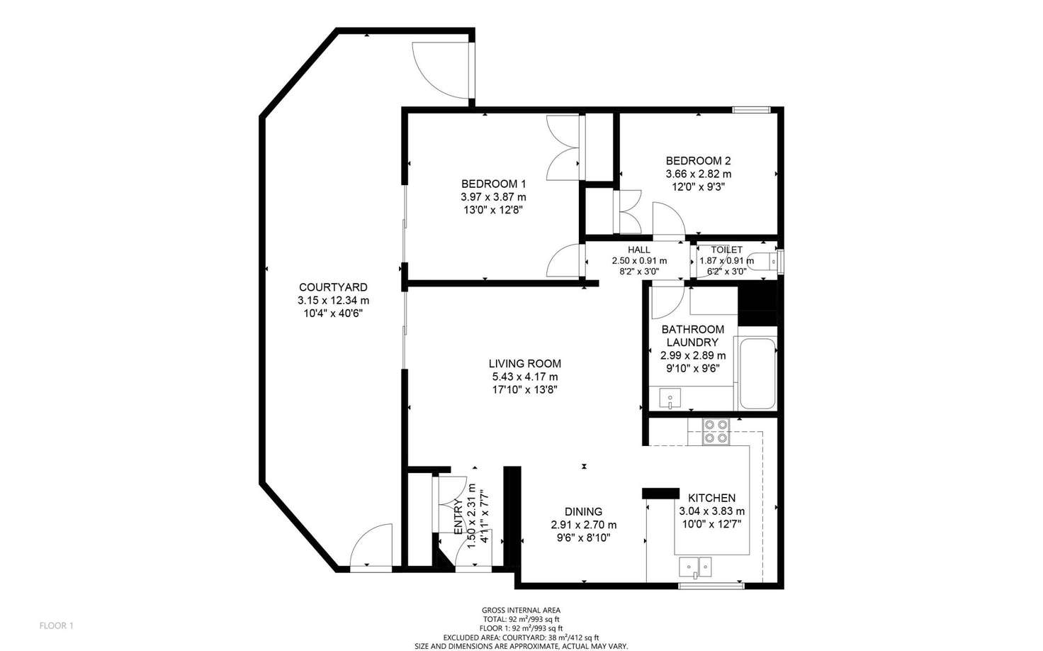 Floorplan of Homely unit listing, 7/11 Forrest Street, Subiaco WA 6008