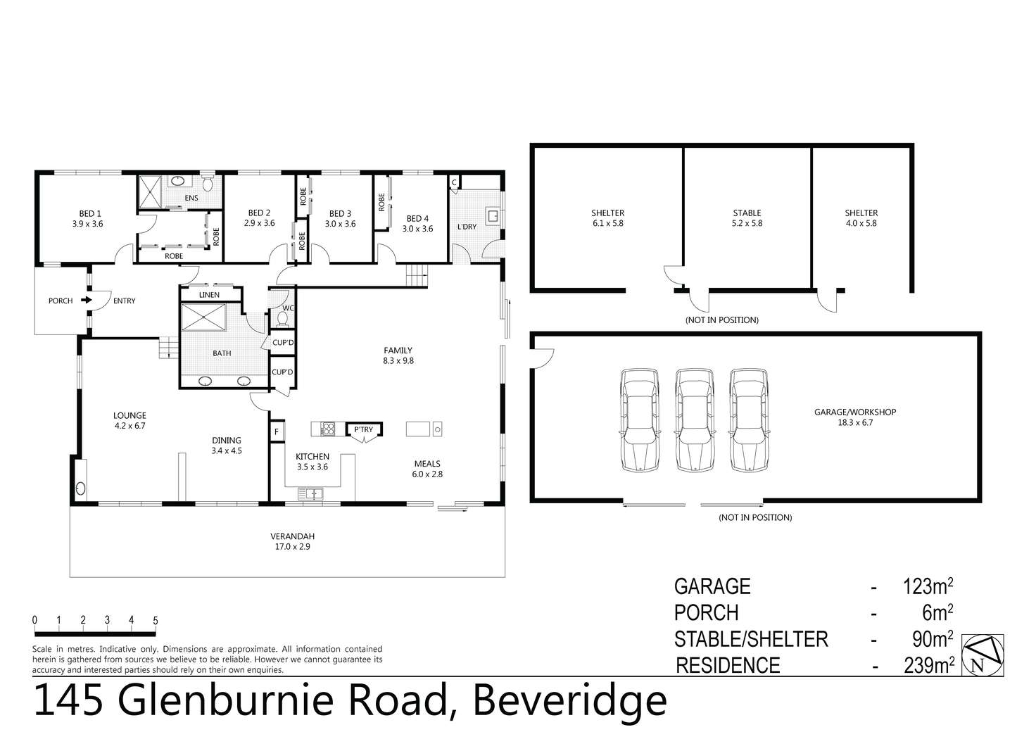 Floorplan of Homely house listing, 145 Glenburnie Avenue, Beveridge VIC 3753
