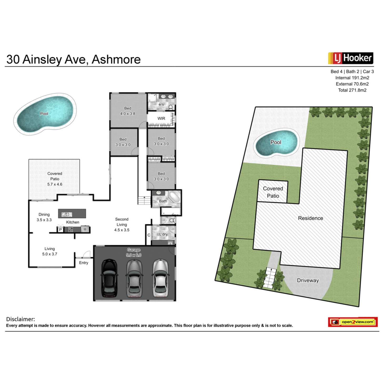 Floorplan of Homely house listing, 30 Ainsley Avenue, Ashmore QLD 4214
