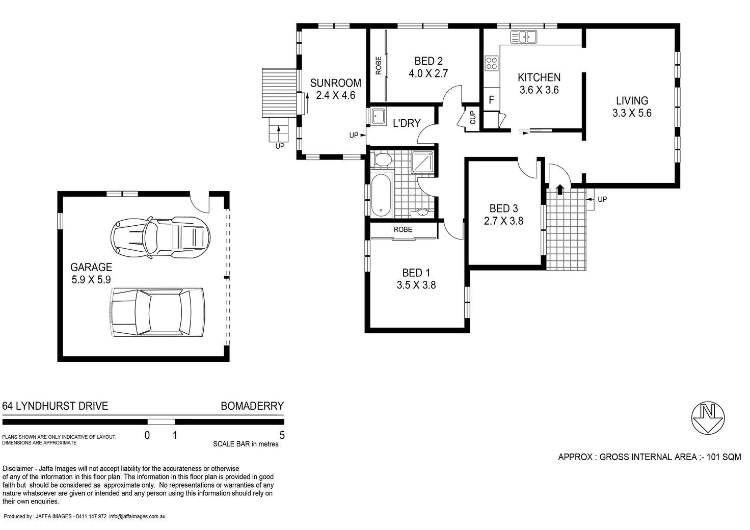 Floorplan of Homely house listing, 64 Lyndhurst Drive, Bomaderry NSW 2541