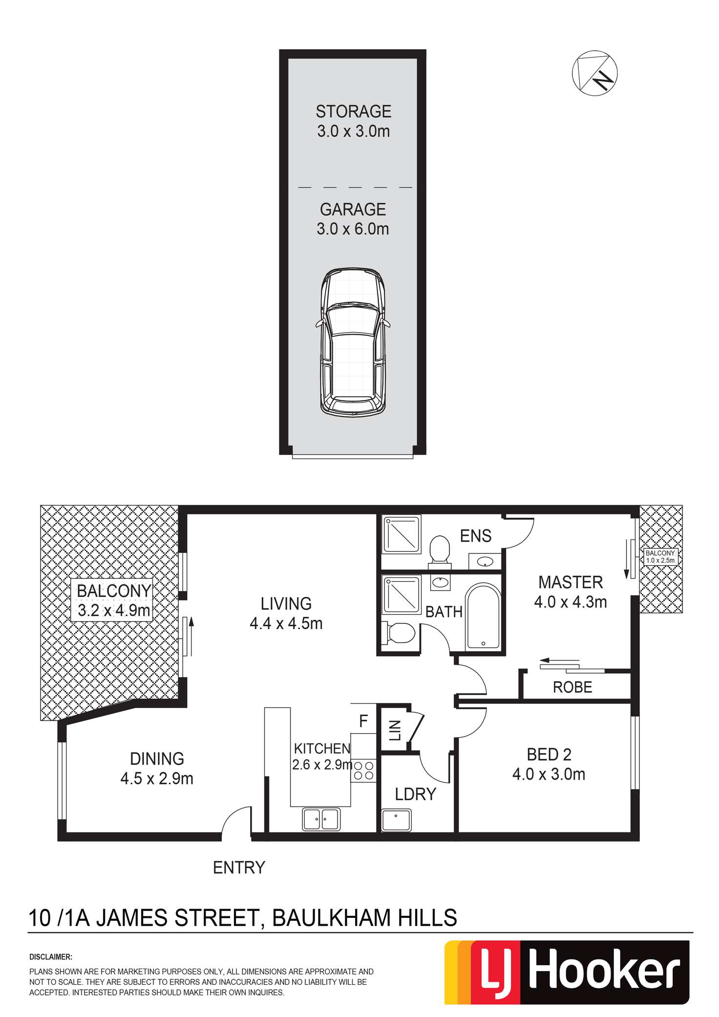 Floorplan of Homely unit listing, 10/1A James Street, Baulkham Hills NSW 2153